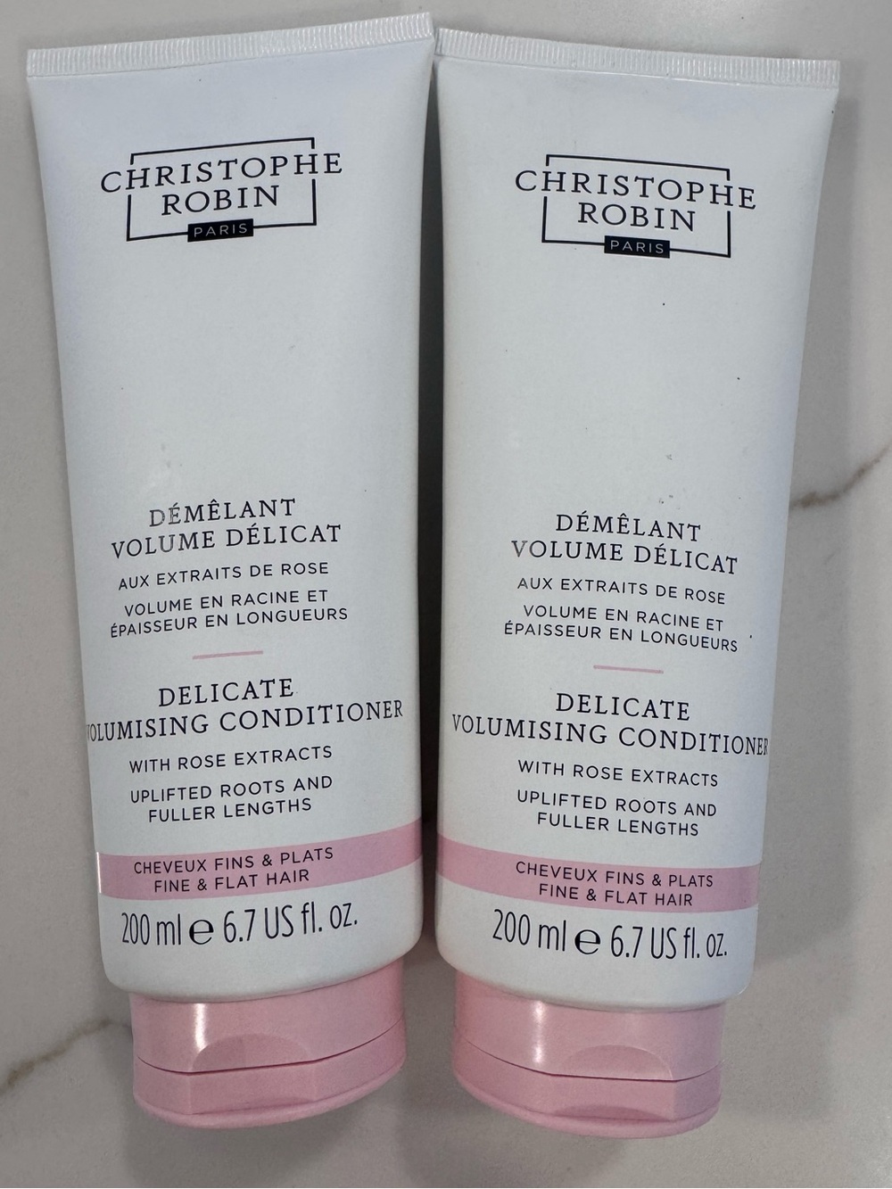 SET OF TWO: Christophe Robin Delicate Volumising Conditioner 6.7oz - BRAND NEW